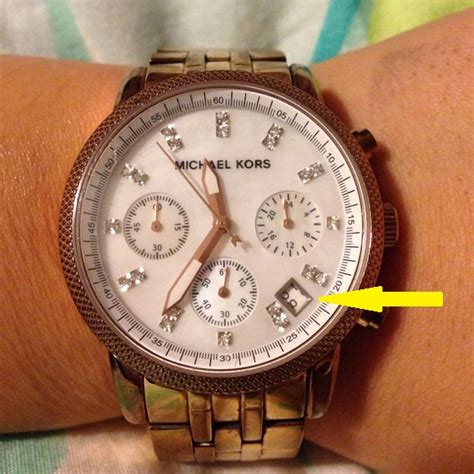 real vs fake mk watch|genuine michael kors watch.